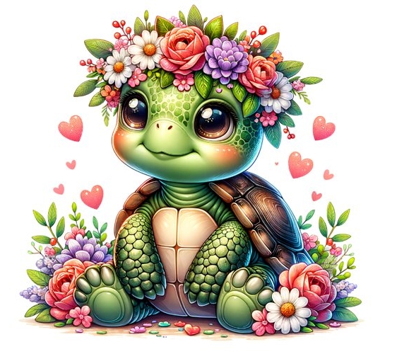 a cute spring tortoise 